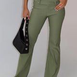 Kinkirk Flared Pants Olive Green