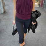 Baseline Rib Capri Pants Black