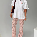 Peru Lace Pants Pink