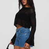 Saldana Shorts Mid Blue Denim Petite