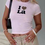 I Heart La Top Pink
