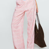 Beach House Pants Pink Stripe