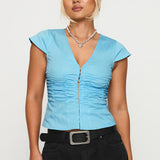 Indulgence Corset Top Blue