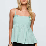 Peace Of Mind Top Green Stripe