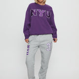 NYU Basic Sweatpants Heather Grey
