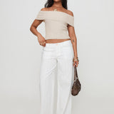 Vendi Low Rise Pant White Petite