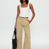 Latitude High Rise Wide Leg Pants Beige