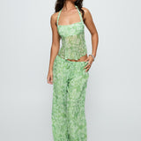 Finesse Pants Green Floral
