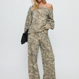 Dodie Wide Leg Pants Camo