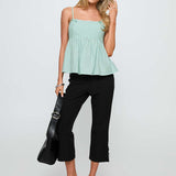 Peace Of Mind Top Green Stripe