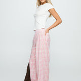 Beach House Pants Pink Stripe