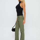 Kinkirk Flared Pants Olive Green