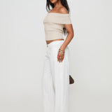Vendi Low Rise Pant White Petite