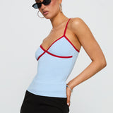 Tiera Top Blue / Red