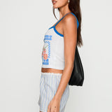 Pomodori Italia Graphic Tank White
