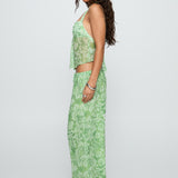 Finesse Pants Green Floral