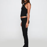 Truth Be Told Straight Leg Pant Black