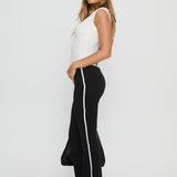 Simki Jersey Flare Pants Black