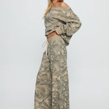 Dodie Wide Leg Pants Camo