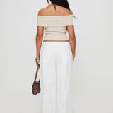 Vendi Low Rise Pant White Petite