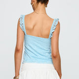 Madaleine Lace Top Blue