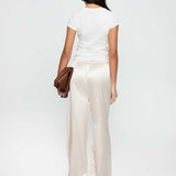 Soulstar Satin Pants Champagne