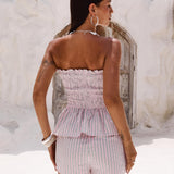 Saskea Strapless Top Pink
