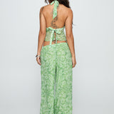 Finesse Pants Green Floral