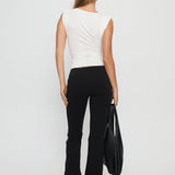 Simki Jersey Flare Pants Black