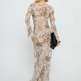 Switch Places Sheer Maxi Dress Animal