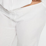 Santabelle Frill Pants White Curve
