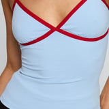 Tiera Top Blue / Red