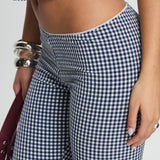 Tuka Capri Navy Gingham