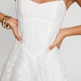 New Chapters Broderie Mini Dress White