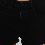 Tropicana Denim Shorts Washed Black