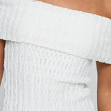 Murmur Off Shoulder Top White