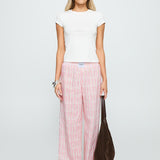 Beach House Pants Pink Stripe