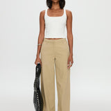 Latitude High Rise Wide Leg Pants Beige