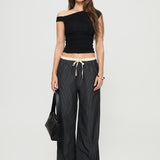 Seraphic Pants Charcoal Stripe