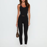 Stride Active Invisible Scrunch Leggings Black