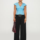 Indulgence Corset Top Blue