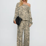 Dodie Wide Leg Pants Camo