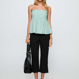 Peace Of Mind Top Green Stripe