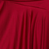 Emara Halter Asymmetrical Midi Dress Red