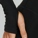 New Horizons Long Sleeve V Neck Top Black