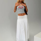 Swan Song Strapless Top Blue / Grey
