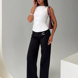 Lose Your Number High Neck Top White