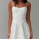 New Chapters Broderie Mini Dress White
