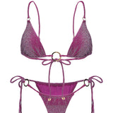 Entrancing Triangle Bikini Bottoms Purple