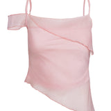 Fresh Air Asymmetrical Top Pink